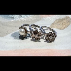 Floral Ring Trio